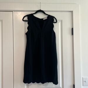 Vineyard Vines Women's Sleeveless Black‎ Dress Scalloped Hem Size 4